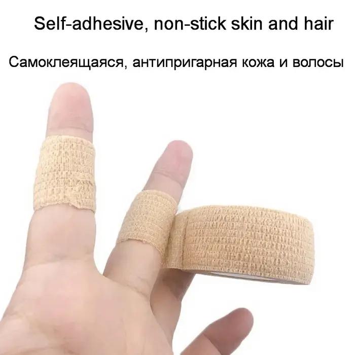 Bandage élastique auto-adhésif non tissé, bande de pouce de Sport, enveloppe de Camouflage tactique,