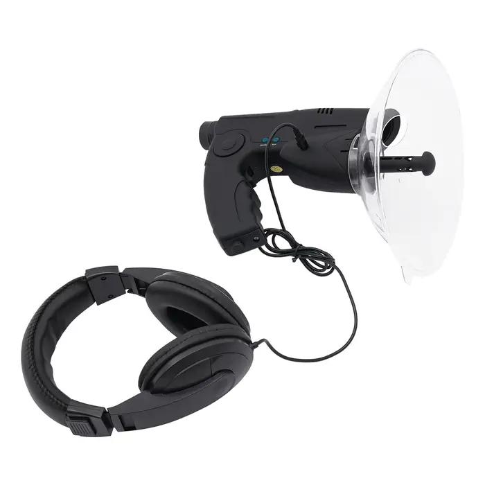 Disque d'écoute oiseaux 8x avec casque 200m - Enregistreur son pour observation chasse enfants éducatif