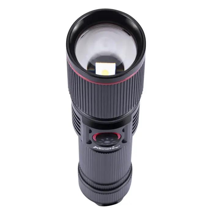 20W Zoom faisceau rond lumière LED lampe de poche haute puissance USB torche Rechargeable Camping ch