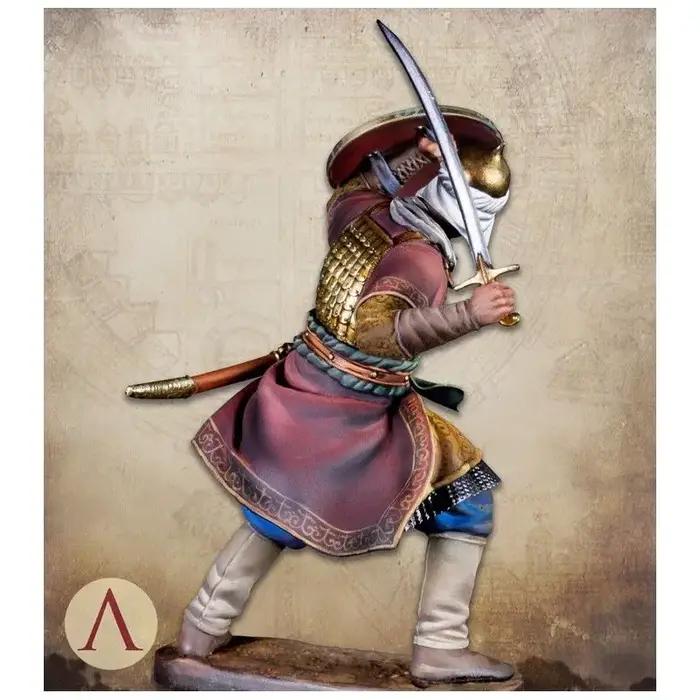 Kit non peint 1/24 75mm, guerrier sarasane, figurine de soldat en résine, kit de garage miniature