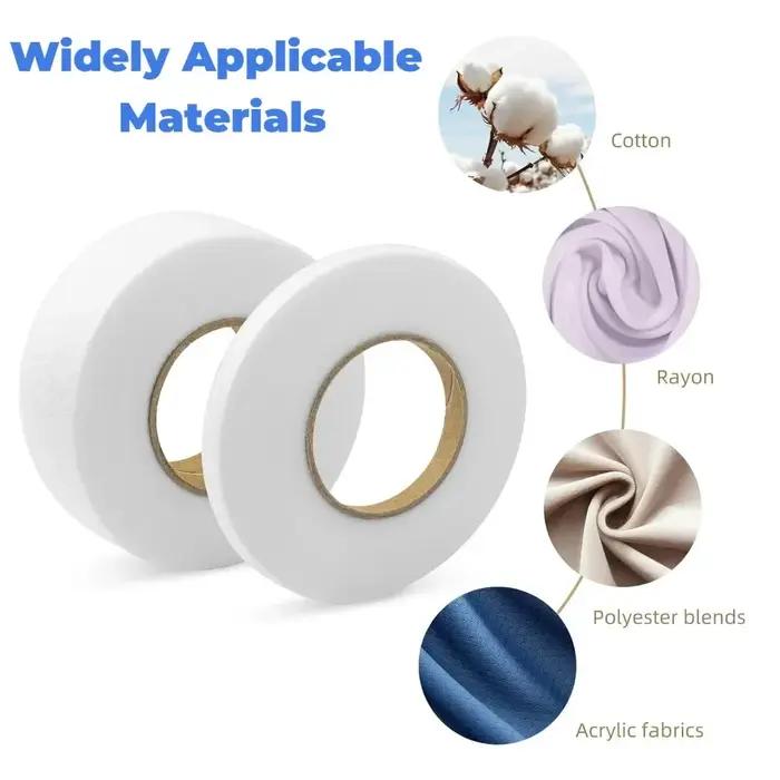 Ruban adhésif pour ourlet de pantalon non tissé double face thermofusible outil de couture pour ajustement vêtements jeans habillement bricolage occasions spéciales