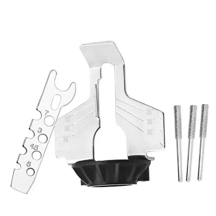 Kit d'affûtage de tronçonneuse, meuleuse électrique, ensemble de fixation de polissage, chaînes de scie, outil, perceuse, ensemble d'accessoires rotatifs