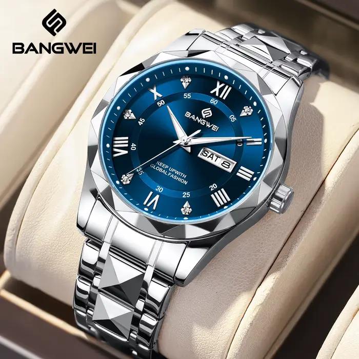 Montre femme élégante classique en acier inoxydable avec affichage lumineux pour affaires et occasions décontractées