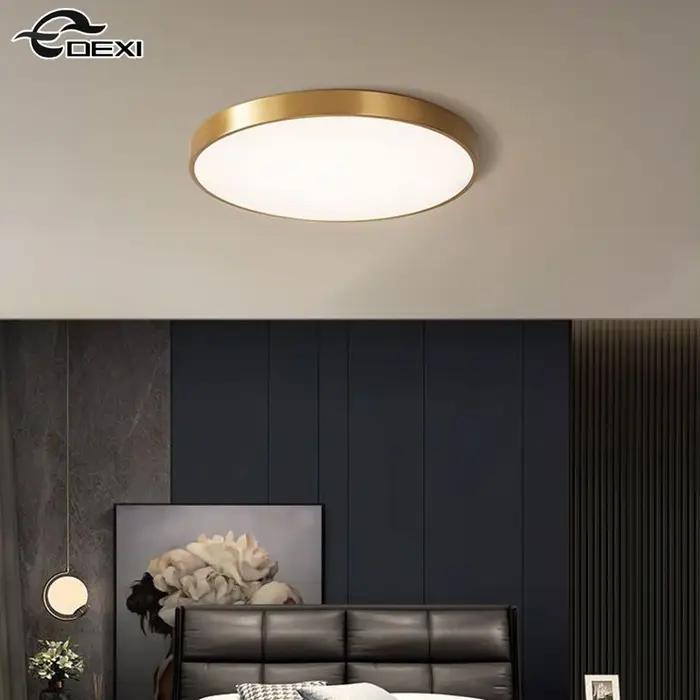 Plafonnier LED Circulaire Rétractable au Design Moderne, Éclairage d'Nik, Luminaire Décoratif de Pla