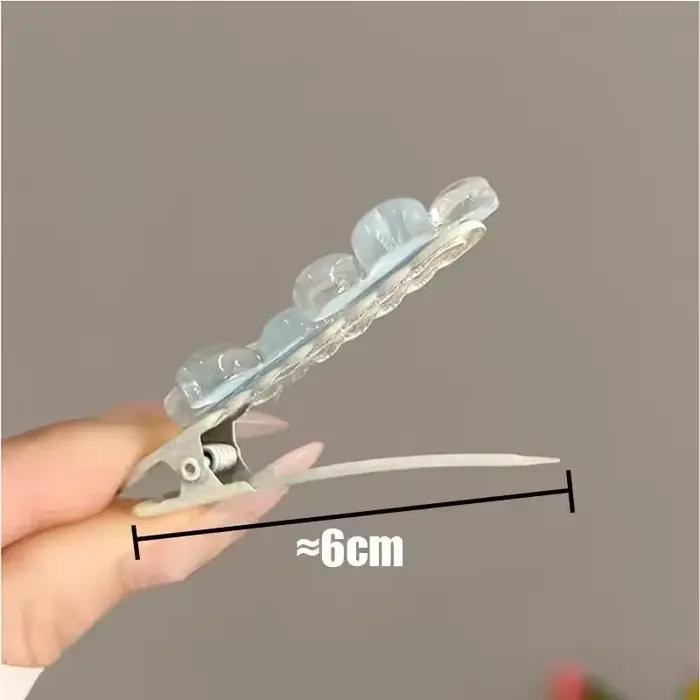 2 pièces Anime carte Captor Sakura mignon rose fleur crémeuse Bb épingle à cheveux côté pince à chev