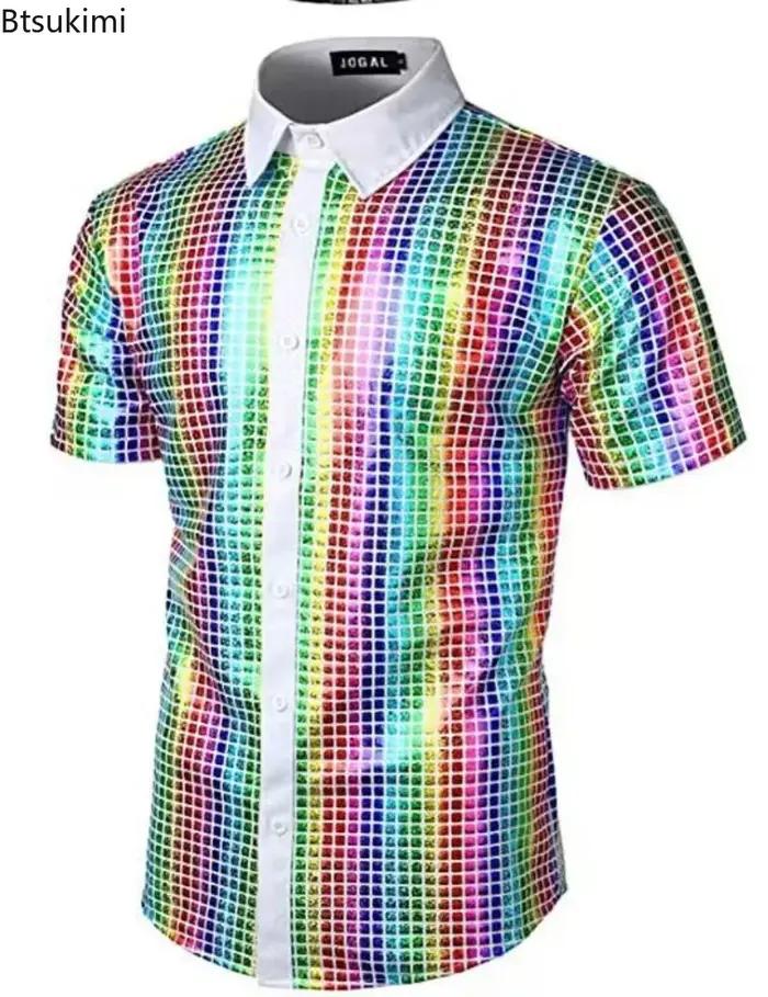 Nouvelle Chemise Homme 2026 Style Disco Années 70 Hippie