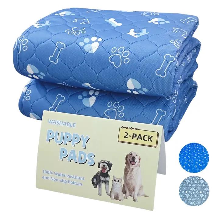 2 pièces grandes coussinets de pipi pour chiens de compagnie, coussinets réutilisables pour chiens e