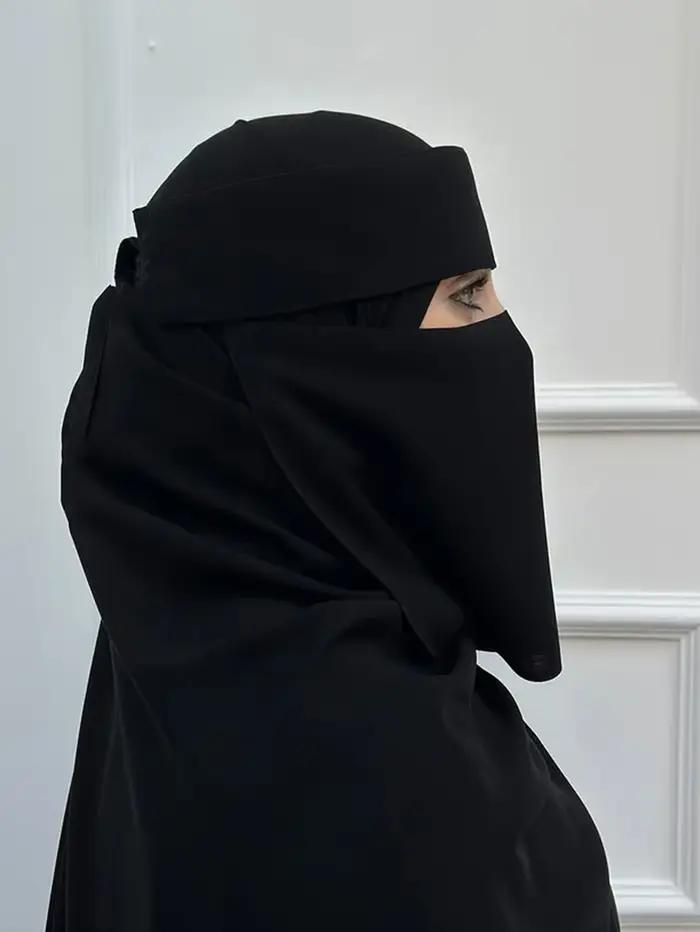 Niqab court pincement oeil respirant Nida Eid Ramadan gros femmes musulmanes Hijab saoudien visage c