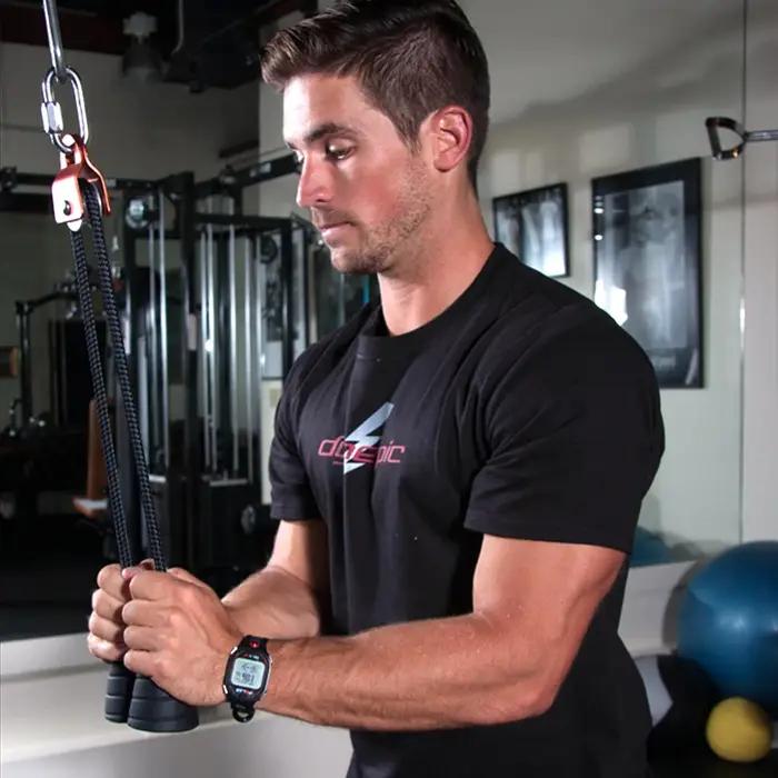 1 paire de cordon de serrage pour biceps et triceps, corde à poignée unique, fixation de câble de traction, entraînement musculaire, Fitness, musculation, équipement de gymnastique