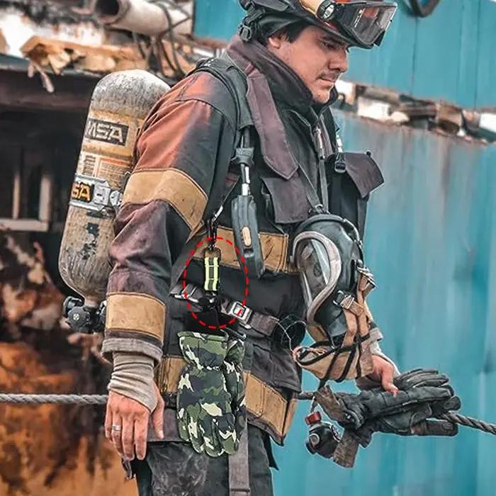 Porte-gants de sécurité pompier universel - Sangle accroche-gants multifonction durable pour équipement incendie
