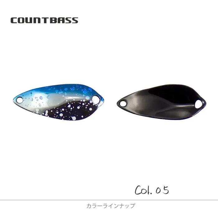 COUNTBASS 1 pièce 3/64oz 1.2g cuillère de coulée leurre de pêche pour truite avec crochet sans ardillon
