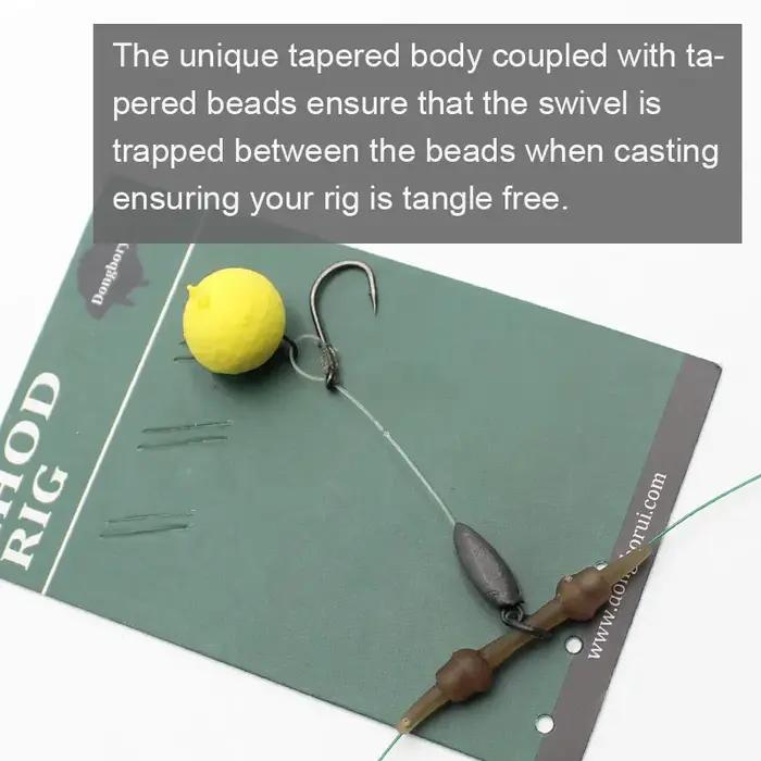 1 paquet d'accessoires de pêche à la carpe système Heli Chod