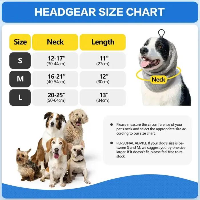Bandeau Rafraîchissant pour Chien – Réglable, Apaisant, Longue Durée, pour Petites, Moyennes et Gran