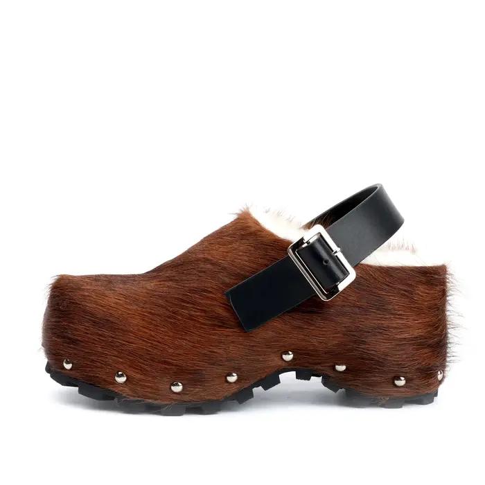 Mules à plateforme de luxe pour femmes