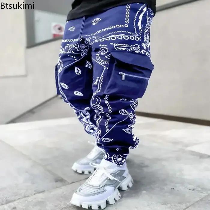 Pantalon cargo streetwear homme poches multiples - Mode décontractée colorée quatre saisons