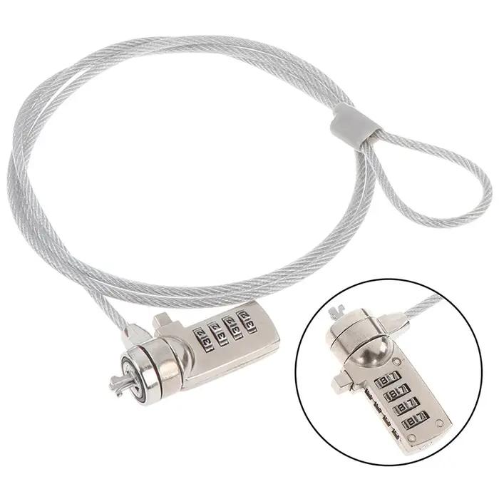 Verrouillage par mot de passe à 4 chiffres pour ordinateur, chaîne antivol pour ordinateur portable, PC portable
