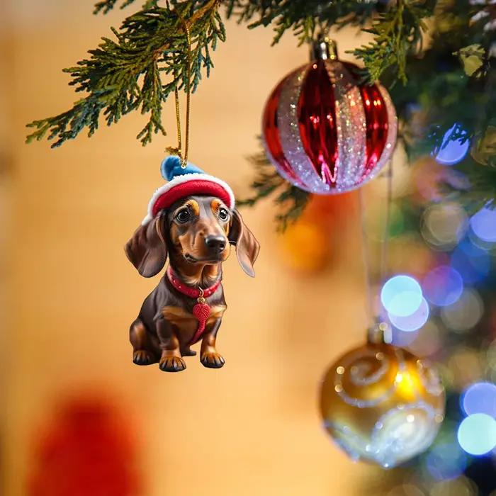 Ornements d'arbre de Noël de dessin animé mignon
