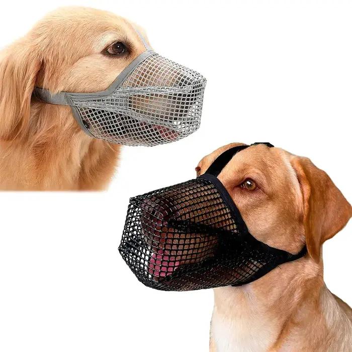 Couvre-bouche réglable et respirant pour chien