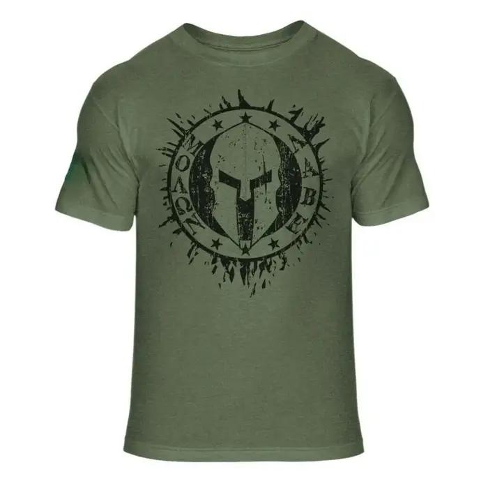 T-shirt col rond confortable et respirant pour hommes, motif imprimé Spartan Warrior, adapté aux vêt