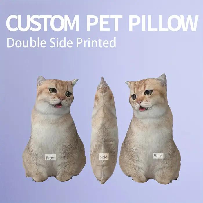 Coussin personnalisé pour animaux de compagnie - Coussins mignons pour chiens et chats avec photo amusante