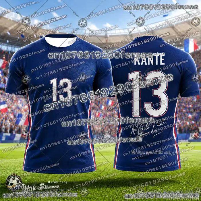 Nouveau Maillot de l'Équipe de Football Française Édition Fan Été 2026 - T-shirt Sportif Respirant et Séchage Rapide pour Loisirs en Extérieur
