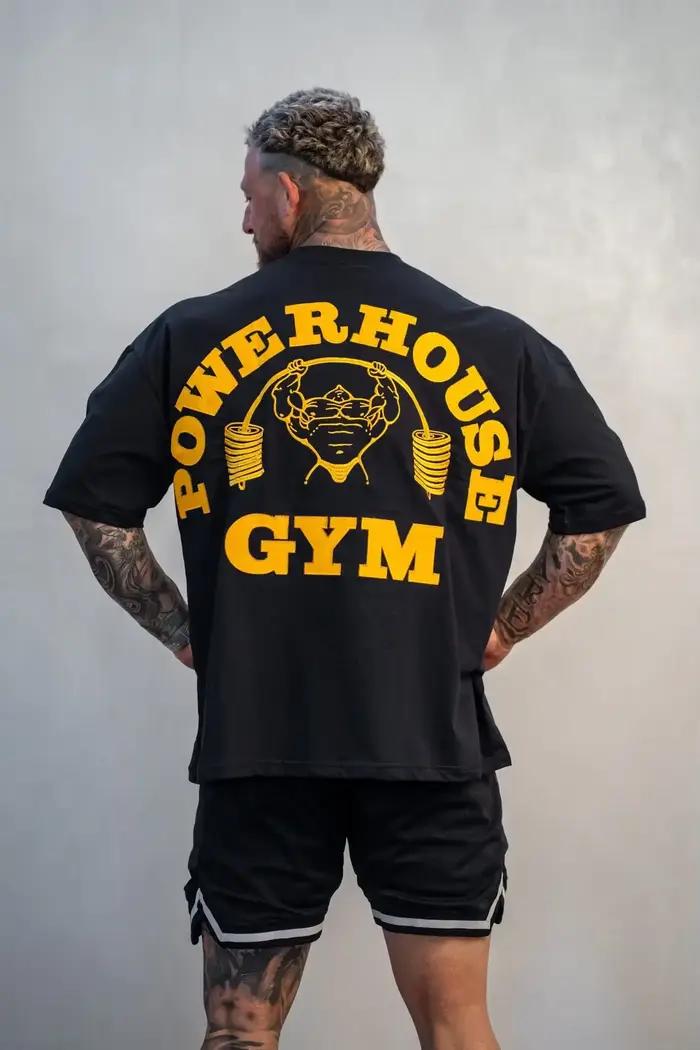 T-shirt de fitness pour homme GYM - Respirant et absorbant la transpiration. Fabriqué en pur coton