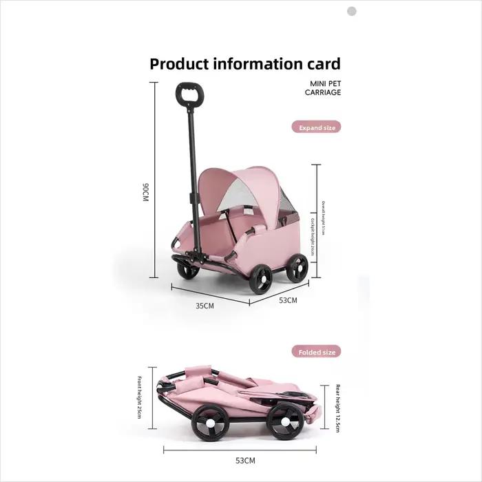 Poussette pour petits animaux de compagnie