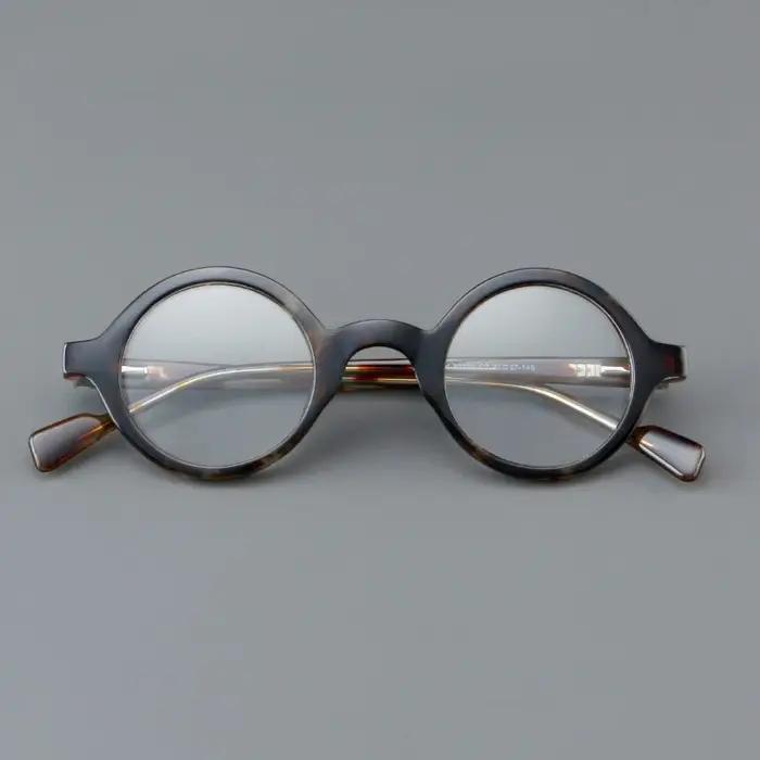 Monture de lunettes ronde rétro pour hommes et femmes, cadre de lunettes de planche, ultra léger, à