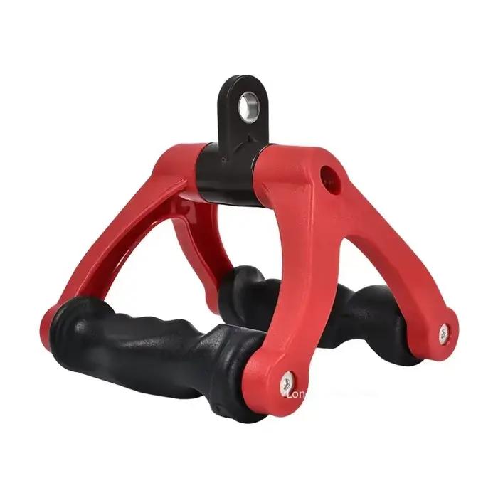 Barre d'aviron ergonomique en forme de V 360 ° Machine à câble de traction LAT, poignée en V rotative, pour biceps, Triceps, entraînement au dos, barre en T, poignée en rangée