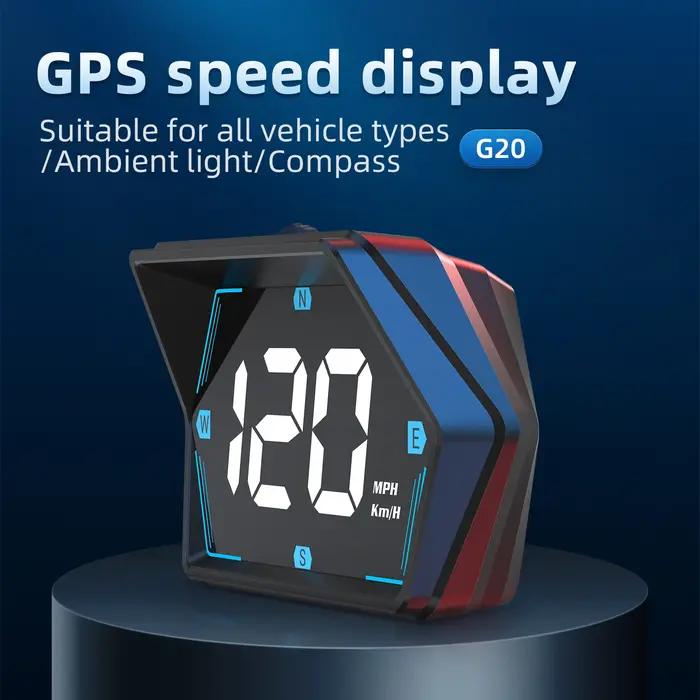 Affichage tête haute pour voiture, pour compteur intelligent HUD, GPS, sécurité, alarme de survitess