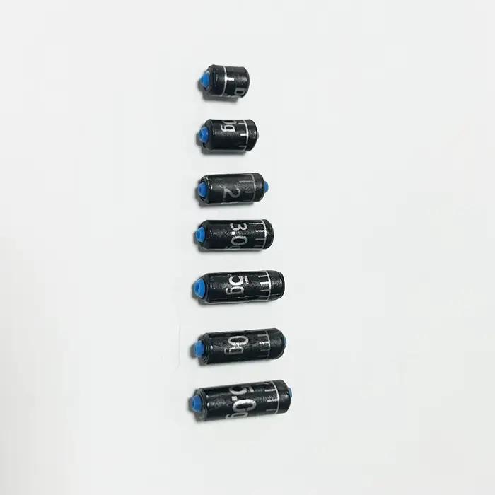 DNDYUJU 25 pièces combinaison plomb de pêche 1.5g-5.0g plombs règle de pêche ensemble de plomb rempl