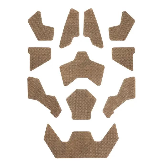 Kit 11 patches tactiques pour casque FAST avec fixation velcro, accessoires équipement chasseur