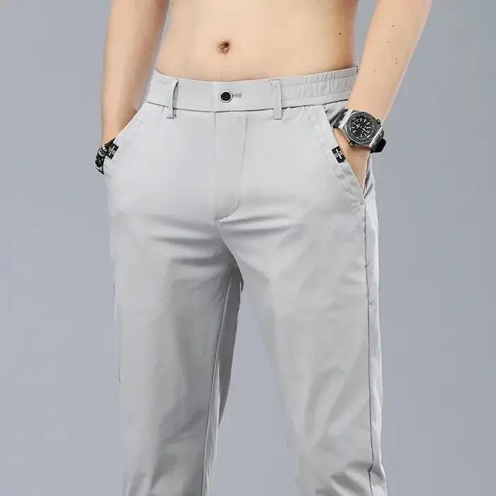 Pantalon slim été chasse homme fin respirant élastique style coréen décontracté élégant pour activités en plein air et chasse occasions spéciales