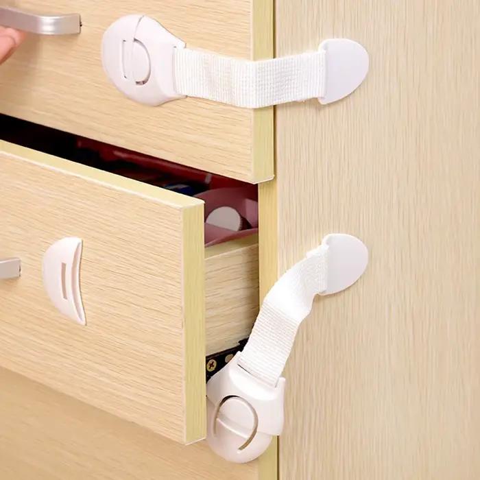 Serrure d'armoire de sécurité pour enfants, 10 pièces, Protection de sécurité pour bébé, serrure de