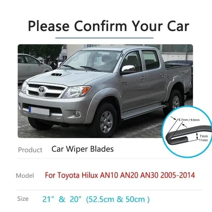 Accessoires de voiture universels pour Toyota Hilux AN10 AN20 AN30 MK7 2005 ~ 2014, brosse d'essuie-