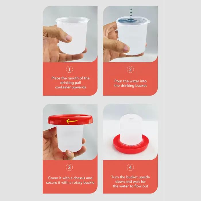 Kit d'alimentation et d'abreuvement pour pigeons et poussins conception à manchon rotatif alimentation et abreuvement automatiques pour éleveurs de volailles occasions spéciales