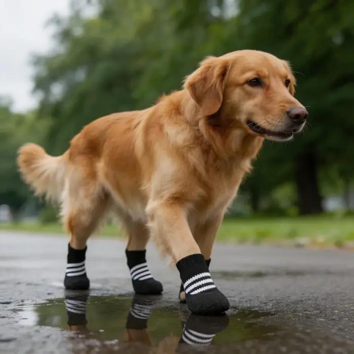 Bottes imperméables et respirantes pour chiens de grande taille, semelles antidérapantes pour chiots, bottes de pluie pour chiens, protection des pattes de chien pour printemps été