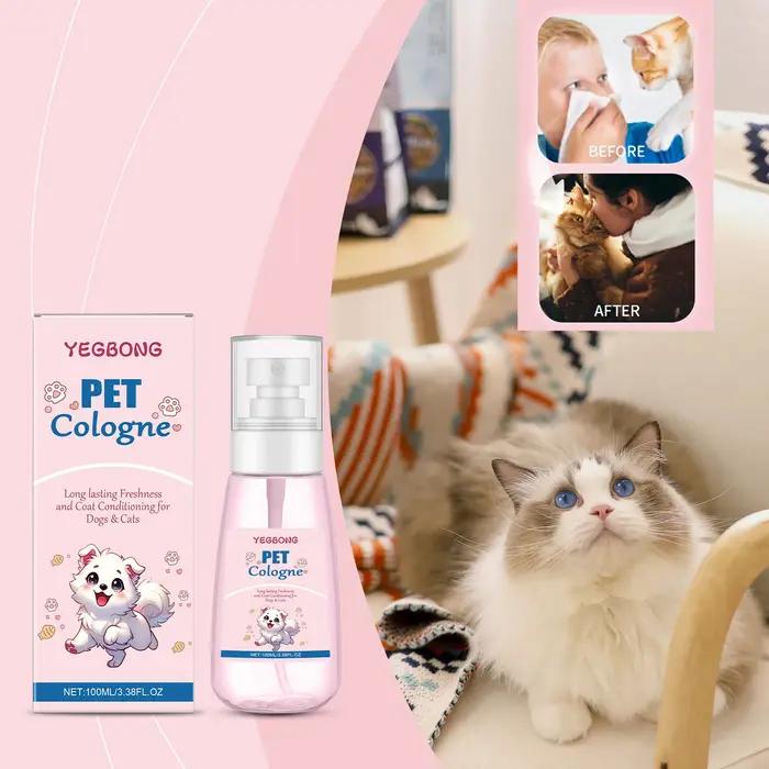 Parfum pour animaux de compagnie au parfum de poudre pour bébé, longue durée, élimination naturelle