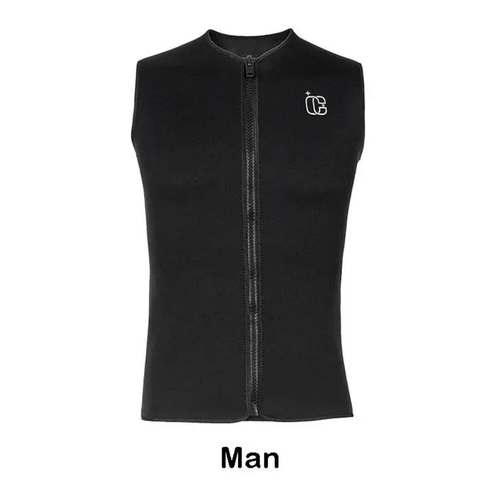 3mm hommes femmes plongée surf gilet néoprène sans manches velours costume kayak plongée en apnée na