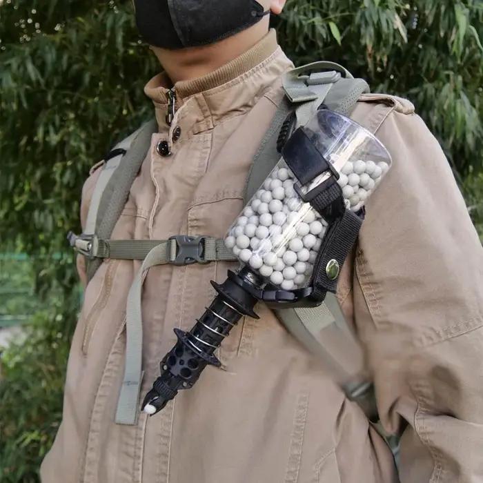 Accessoires de lance-pierre créatifs portables d'extérieur EDC : Compartiment de rangement pour chargeurs et pilules