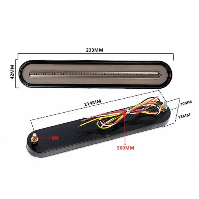 Lumière LED étanche pour remorque de camion automobile, accessoires de lampe de signalisation fluide