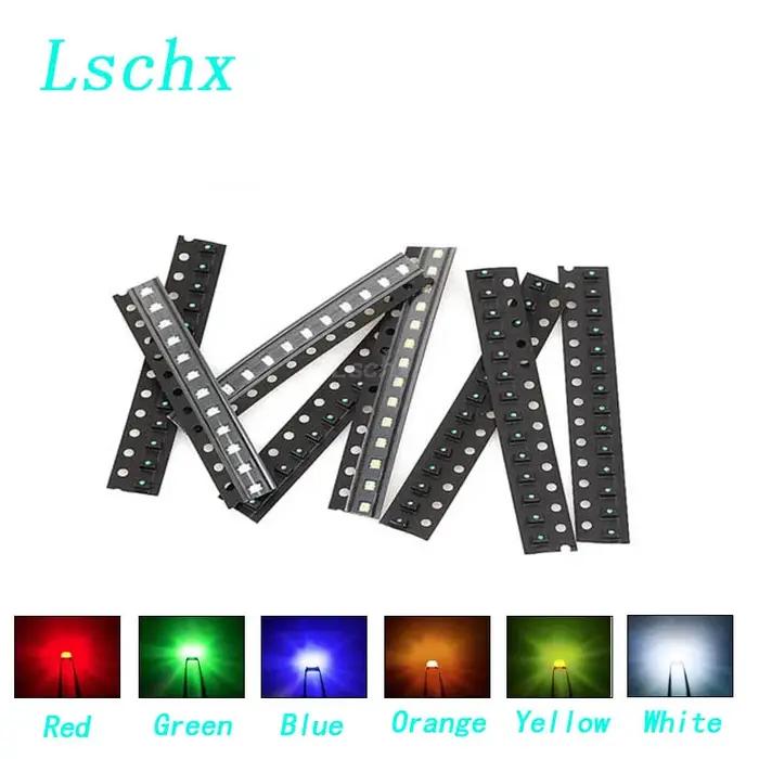 Diodes LED SMD 3000, 1 bobine, 0805 pièces, lumière jaune, rouge, vert, bleu, blanc, offre spéciale