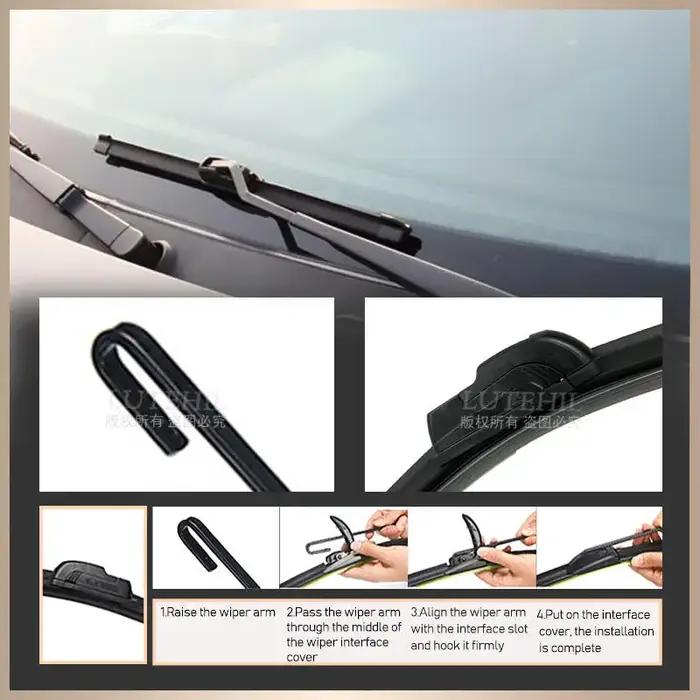 Pour KIA Niro 2016-2020 2017 2018 2019 essuie-glace avant et arrière balais d'essuie-glace pare-bris