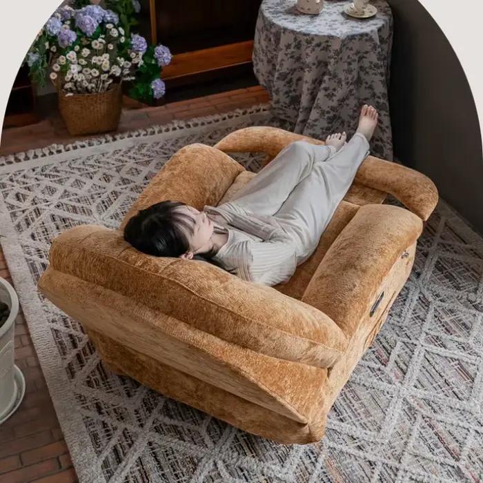 Massage chauffage USB canapé luxe rotatif commande vocale simple petite Chaise canapé salon moderne