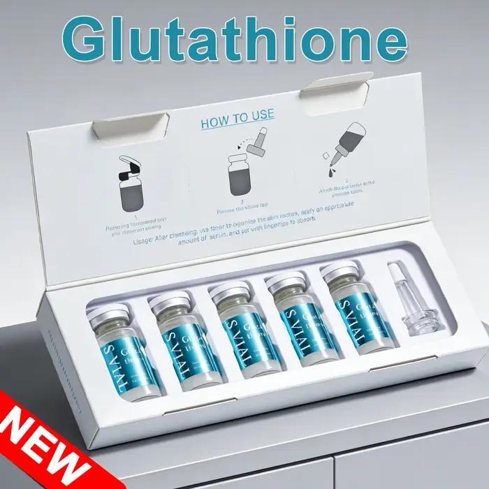 Ampoule éclaircissante à la glutathion 10ml×5 - Sérum hydratant en profondeur pour l'élasticité de la peau