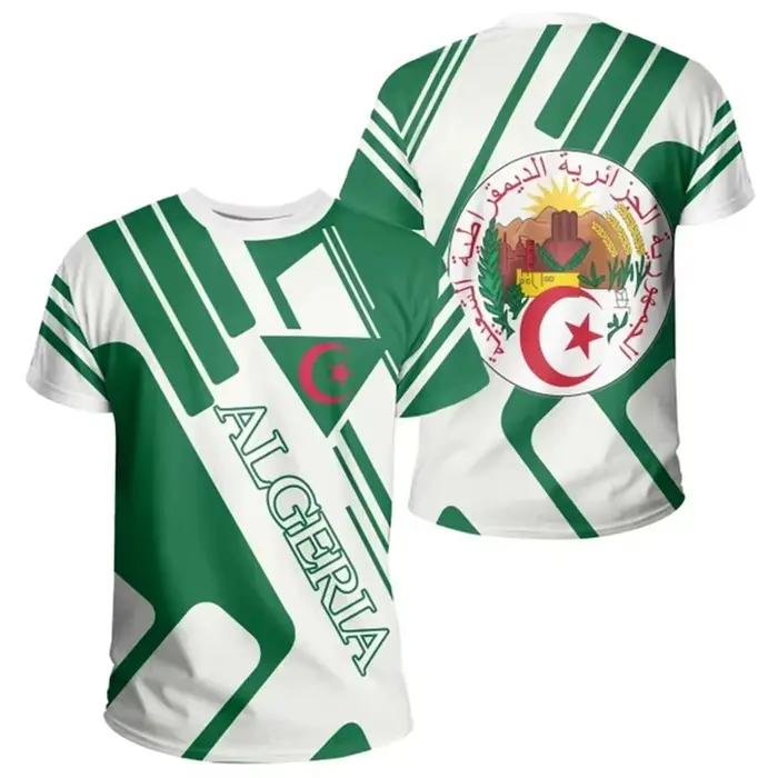 T-shirt Algeria Feel graphique pour hommes et enfants, t-shirt décontracté d'été, Y2K, cadeaux pour hommes, polyester respirant, polyvalent pour printemps et été