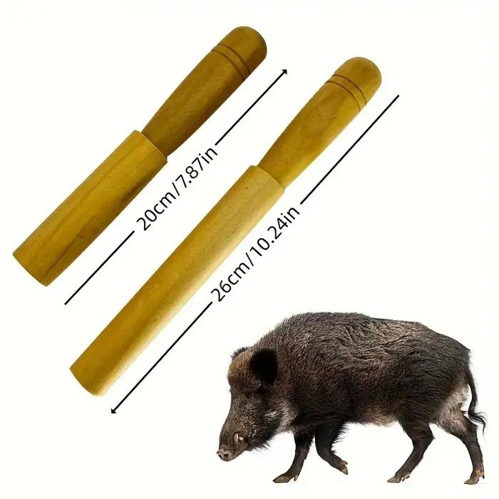 Sifflet en bois pour appel sanglier sauvage - reproduction sonore facile pour équipement de chasse extérieur