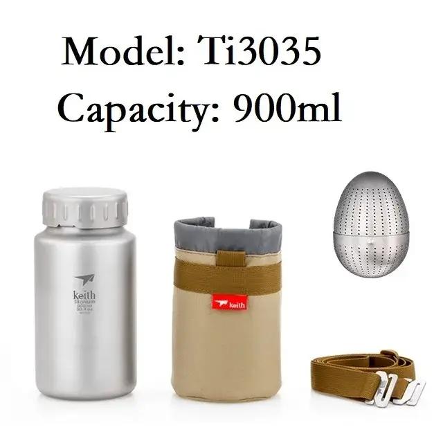 Pamono-Bouteille en Titane Ti3036 avec Bouchon de Type Baïonnette Étanche