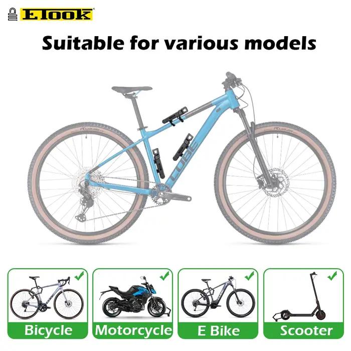 ETOOK-Serrure anti-vol pliable pour vélo, VTT, scooter, moto, robuste, acier allié, cisaillement ant