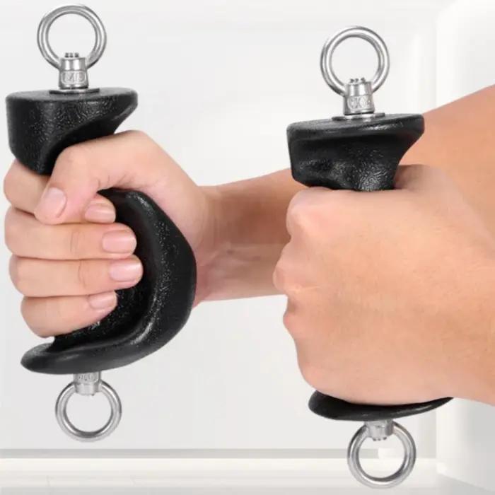 Accessoires de traction pour triceps avec poignée antidérapante pour entraînement en force et musculation en salle de sport et à la maison